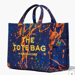 Marc Jacobs The Medium Splatter Paint Canvas Tote Bag